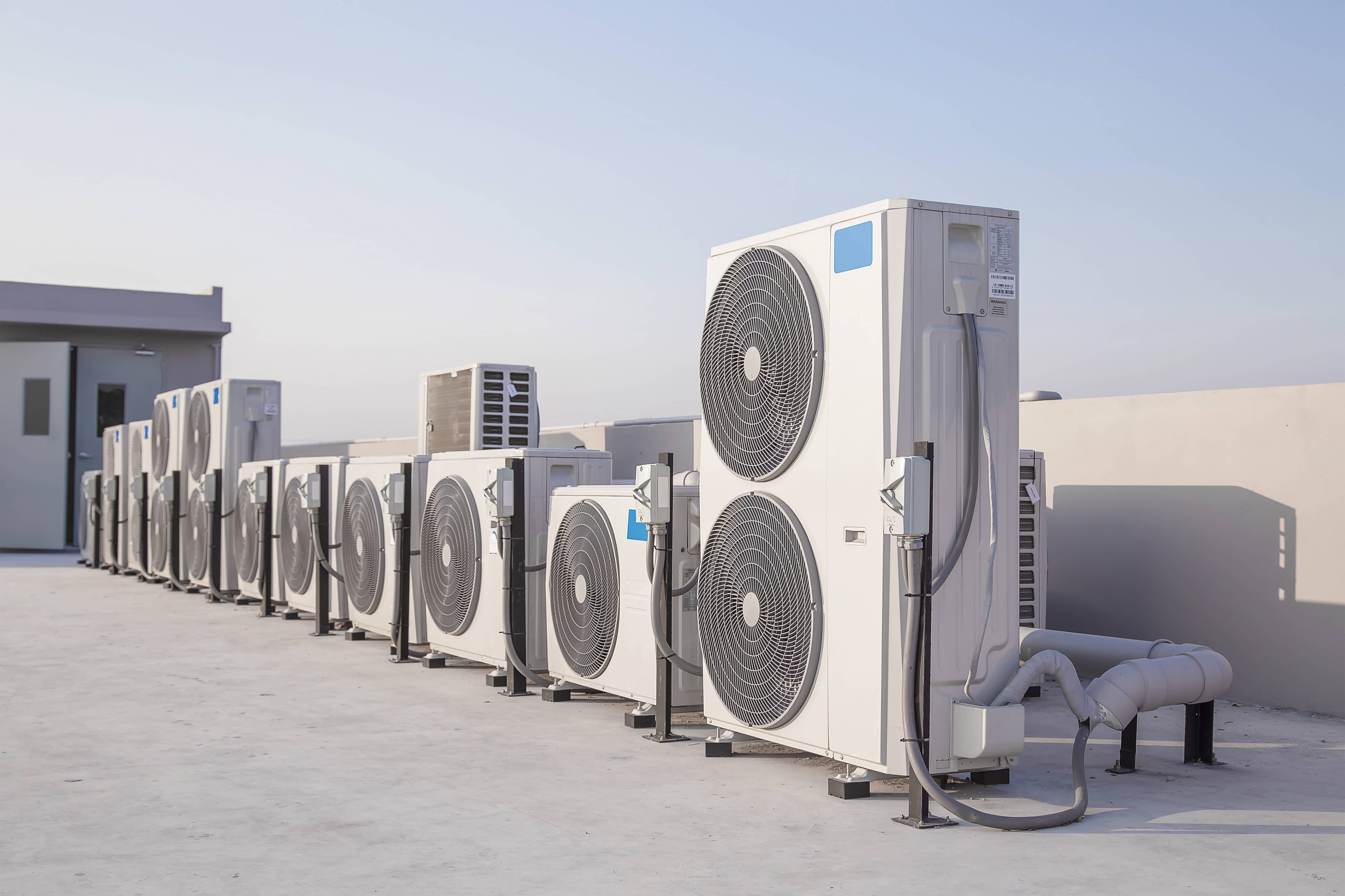 Commercial rooftop HVAC units